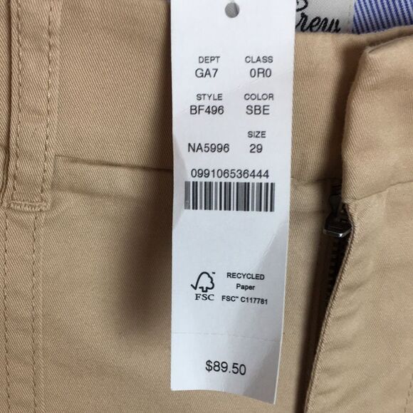 J. Crew Patch Pocket Slim Boyfriend Chino Pants, Size 29 NWT - Picture 6 of 16